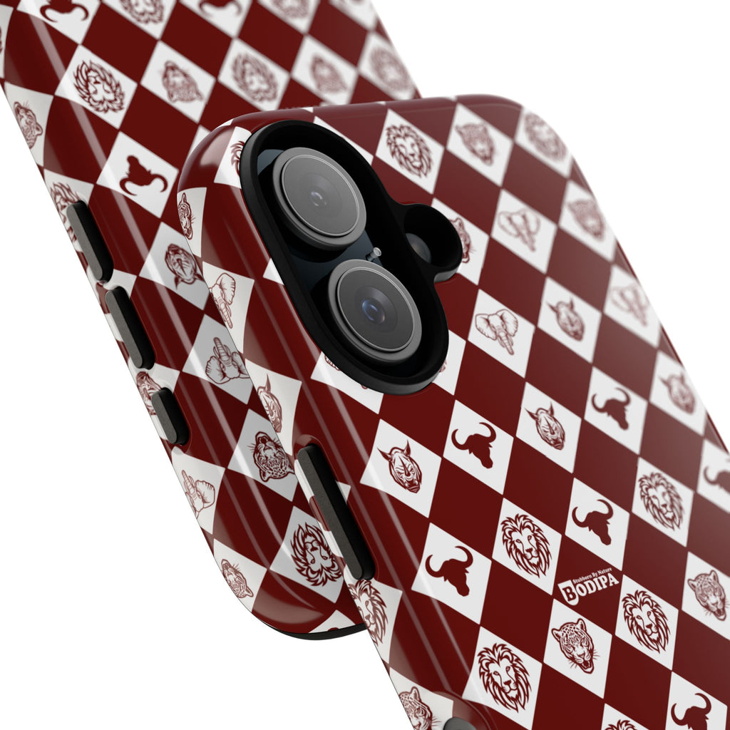 Maroon Pattern Phone Case